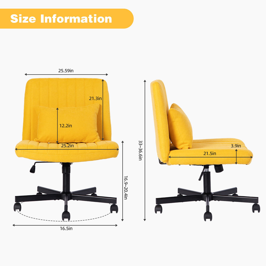 Criss Cross Office Chair With Adjustable Height, Ergonomic Design