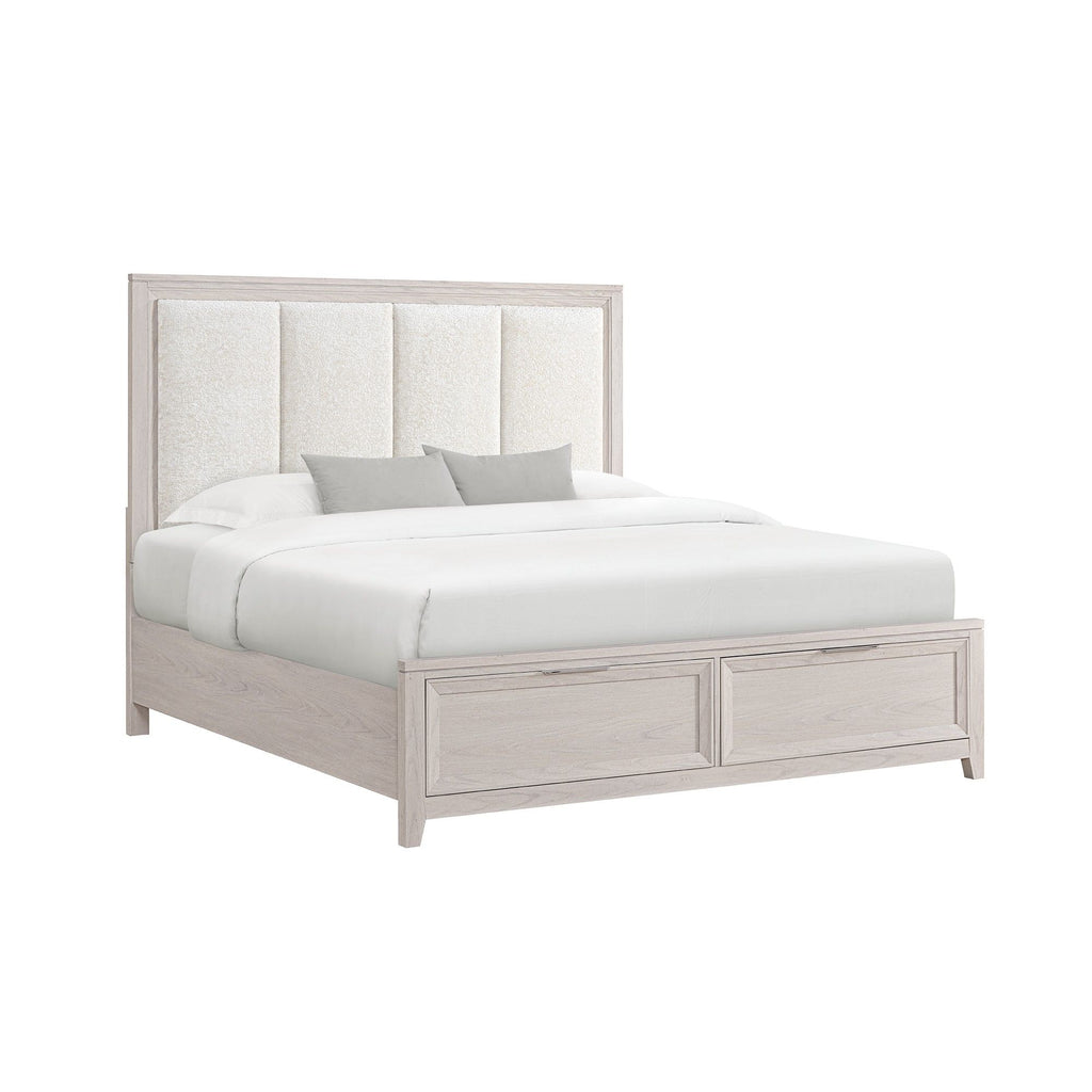 Melissa - 5 Piece Storage Bedroom Set With Padded Headboard