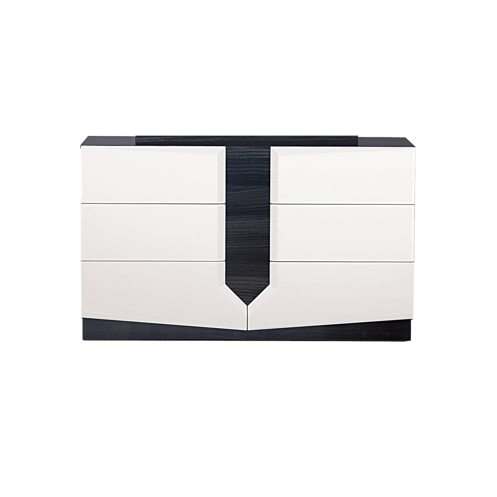 Vios - Zebra High Gloss Dresser - White