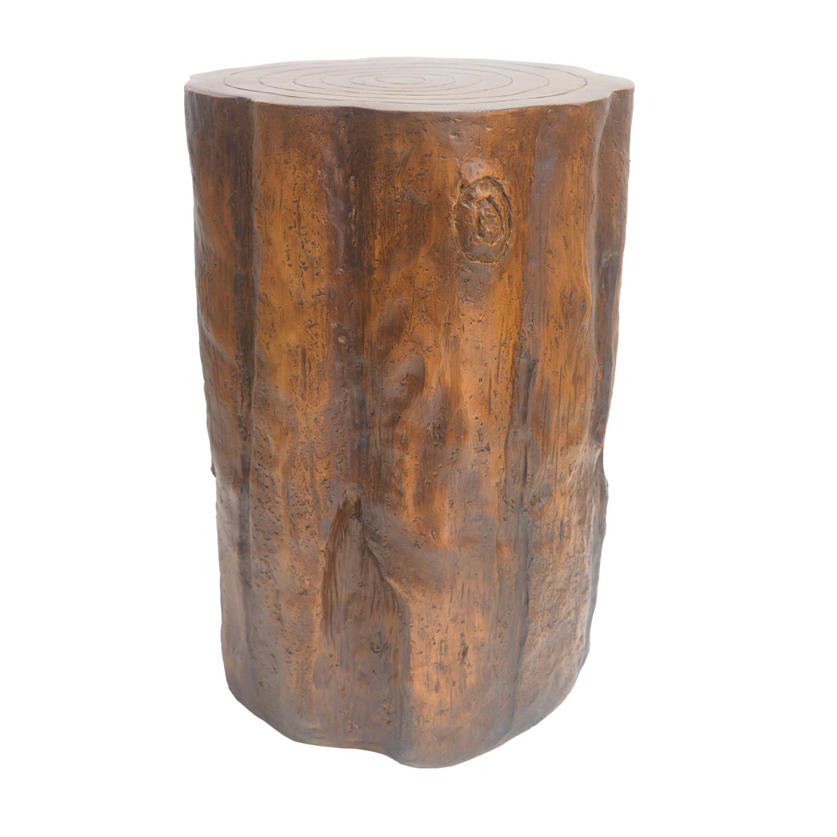 Rustic Tree Stump Side Table