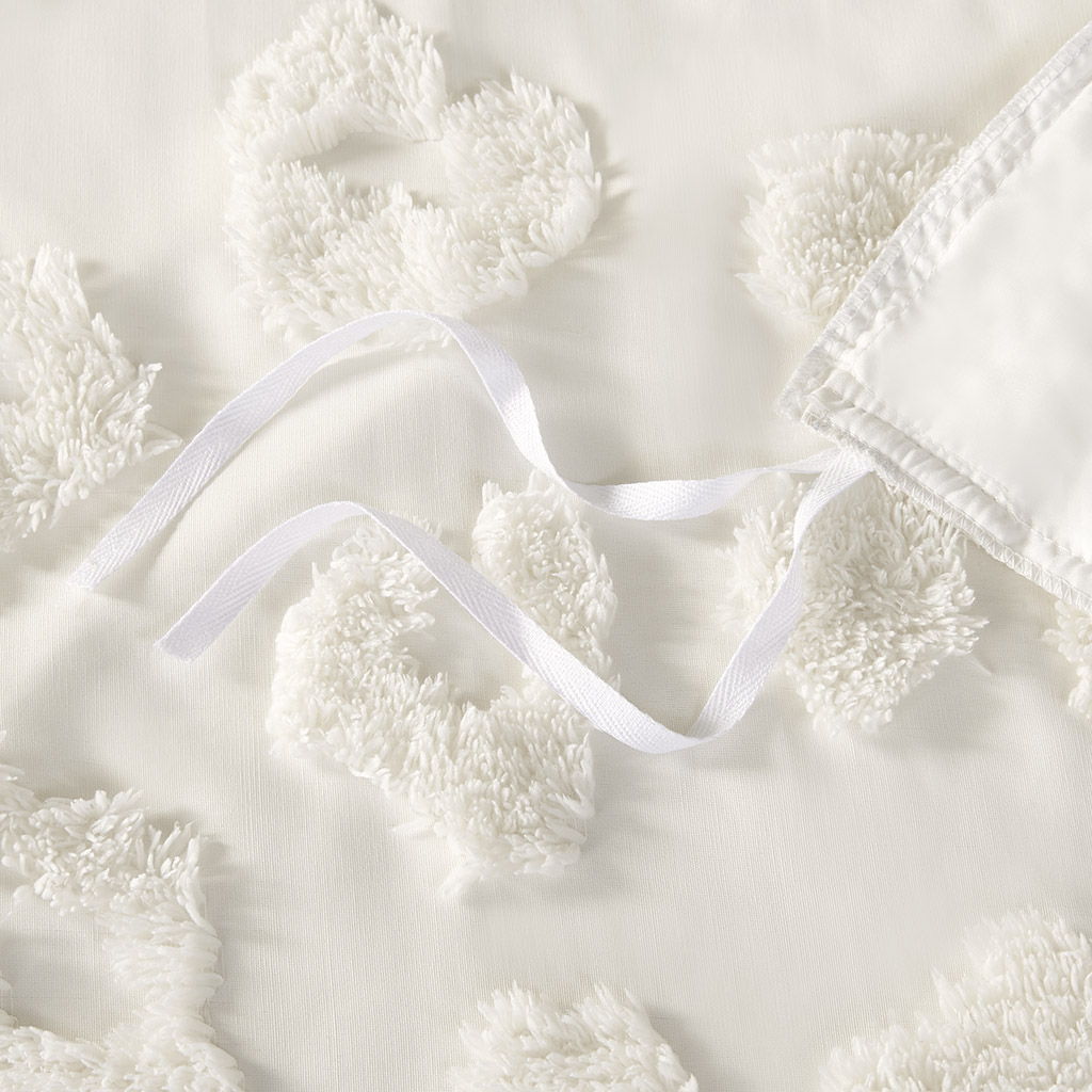 Larissa - 3 Piece Full/Queen Animal Duvet Cover Set - Off-White