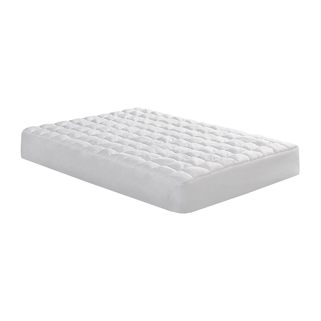 Dream Puff - Overfilled Down Alternative Twin Mattress Pad - White