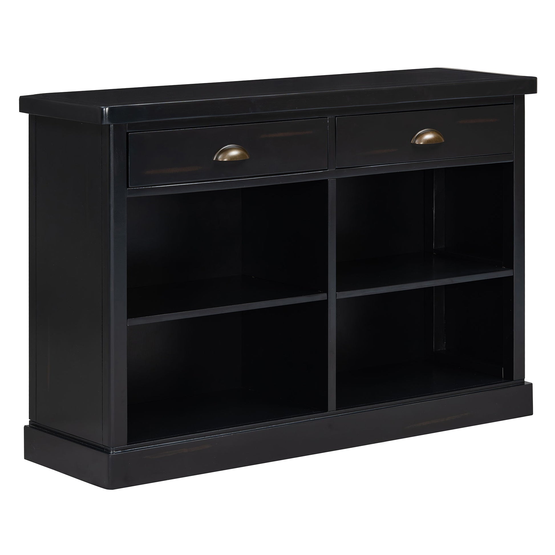 Console Table With 2 Drawers And Open Shelves