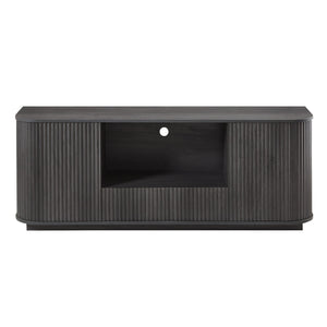 Modern Wavy TV Stand Rounded Sideboard With Storage Cabinet