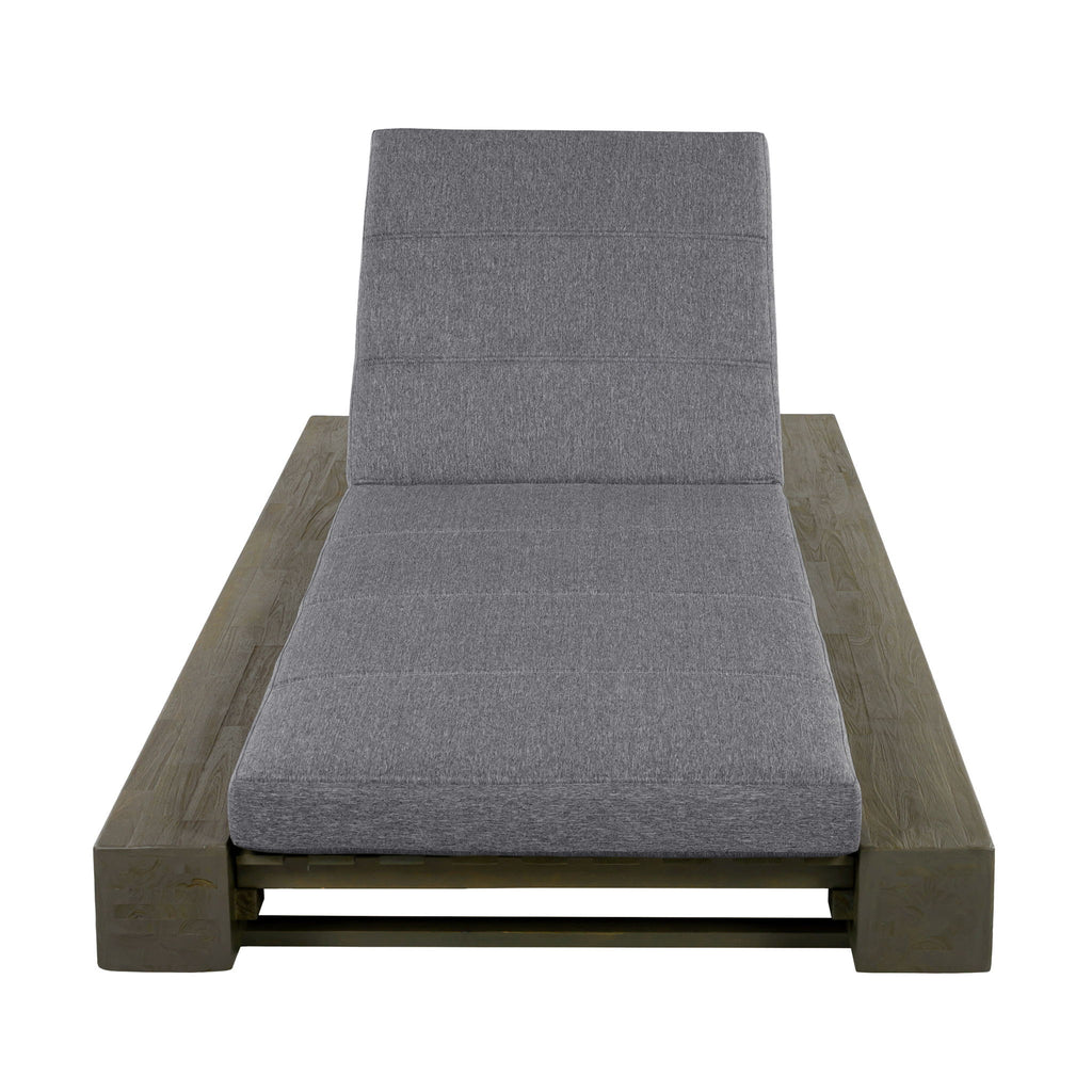 Outdoor Chaise Lounges With Water-Resistant Cushions, Adjustable Backrest