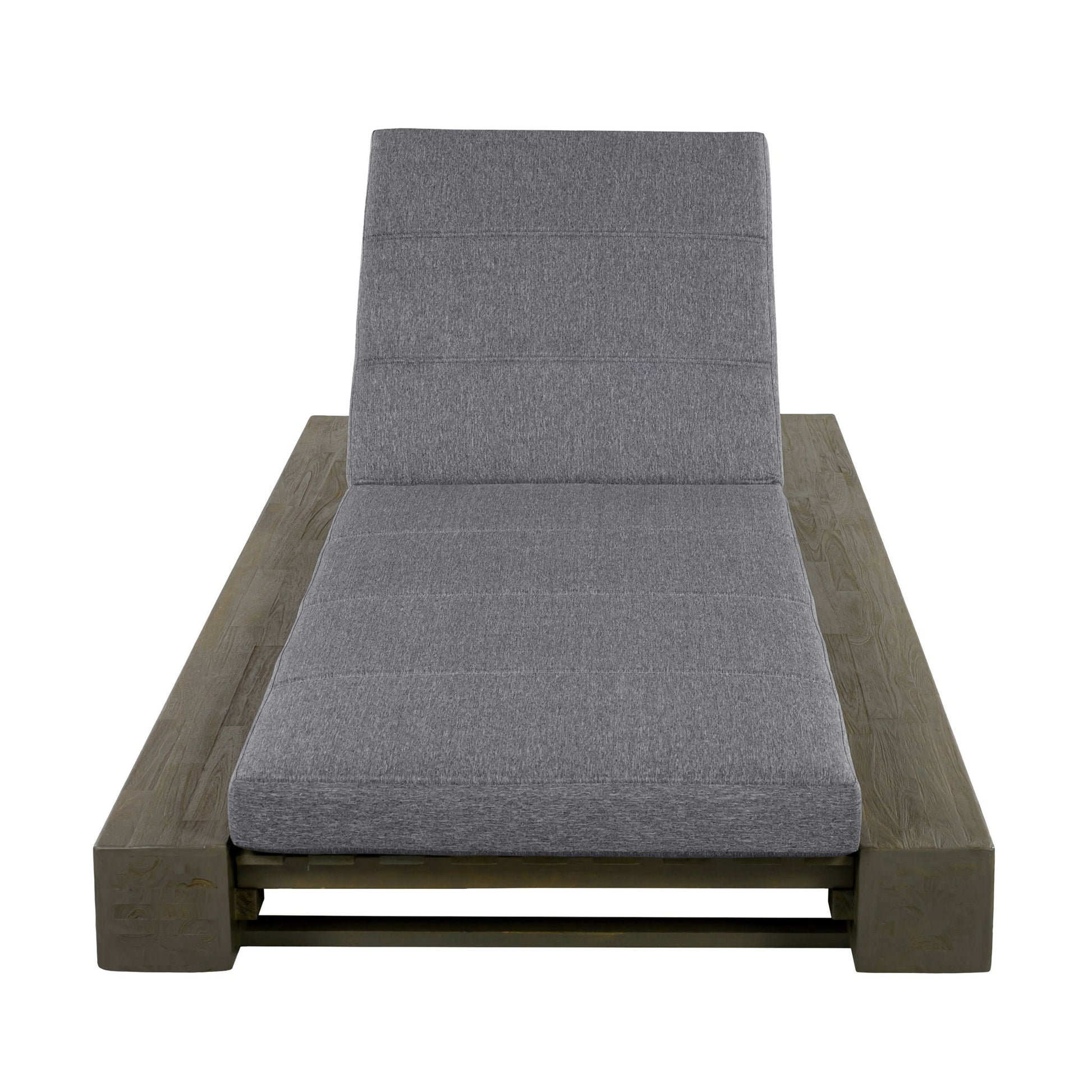 Outdoor Chaise Lounges With Water-Resistant Cushions, Adjustable Backrest