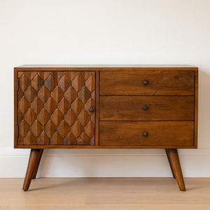 Solid Wood Carved Sideboard