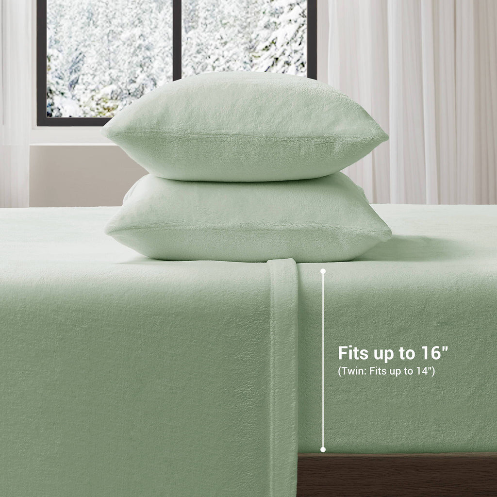 Soloft Plush - Queen Sheet Set - Green