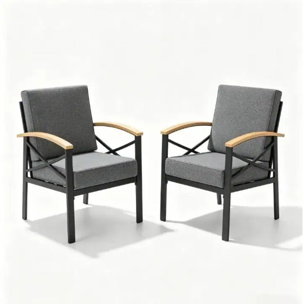 Outdoor Patio Armchair, All Weather (Set of 2)