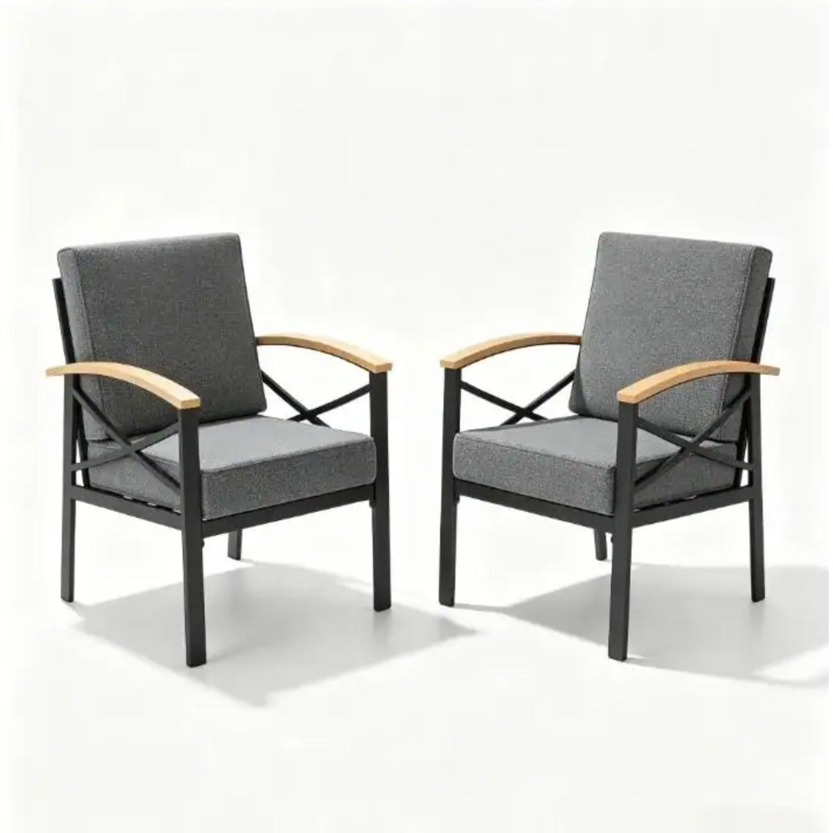 Outdoor Patio Armchair, All Weather (Set of 2)