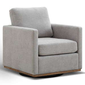 Square Upholstered Swivel Accent Chair