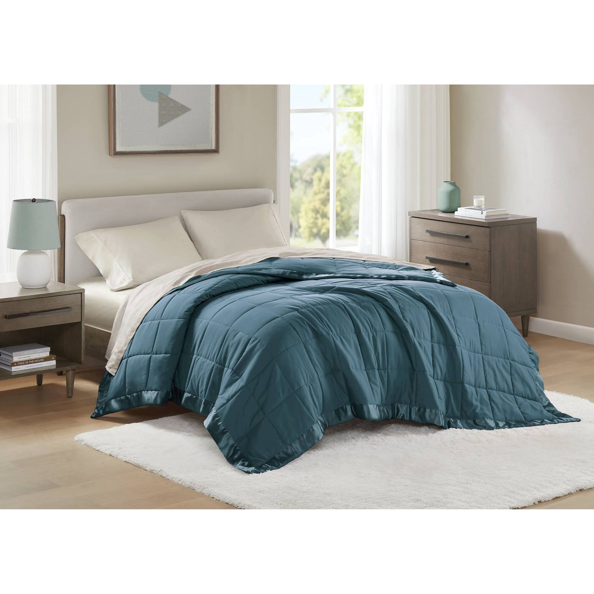 Windom - All Season Hypoallergenic Blanket With 3M Scotchgard - Teal