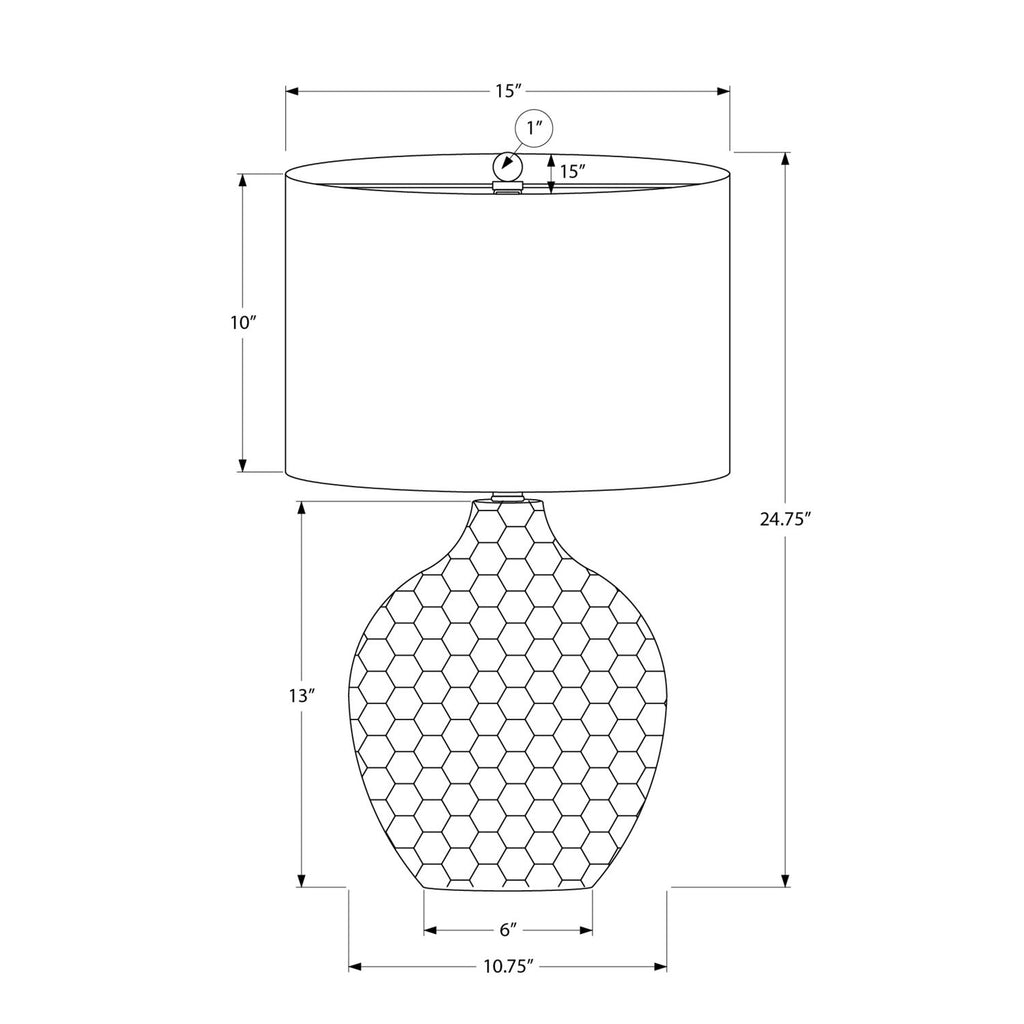 Lighting, Table Lamp, Resin, Contemporary - Brown