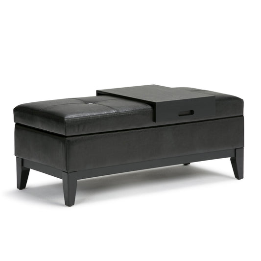 Oregon - Storage Ottoman Bench with Tray