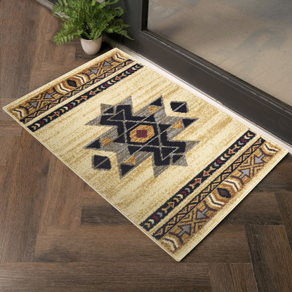 Tribes - GC_YLS4006 Cream 5' x 7' Southwest Area Rug