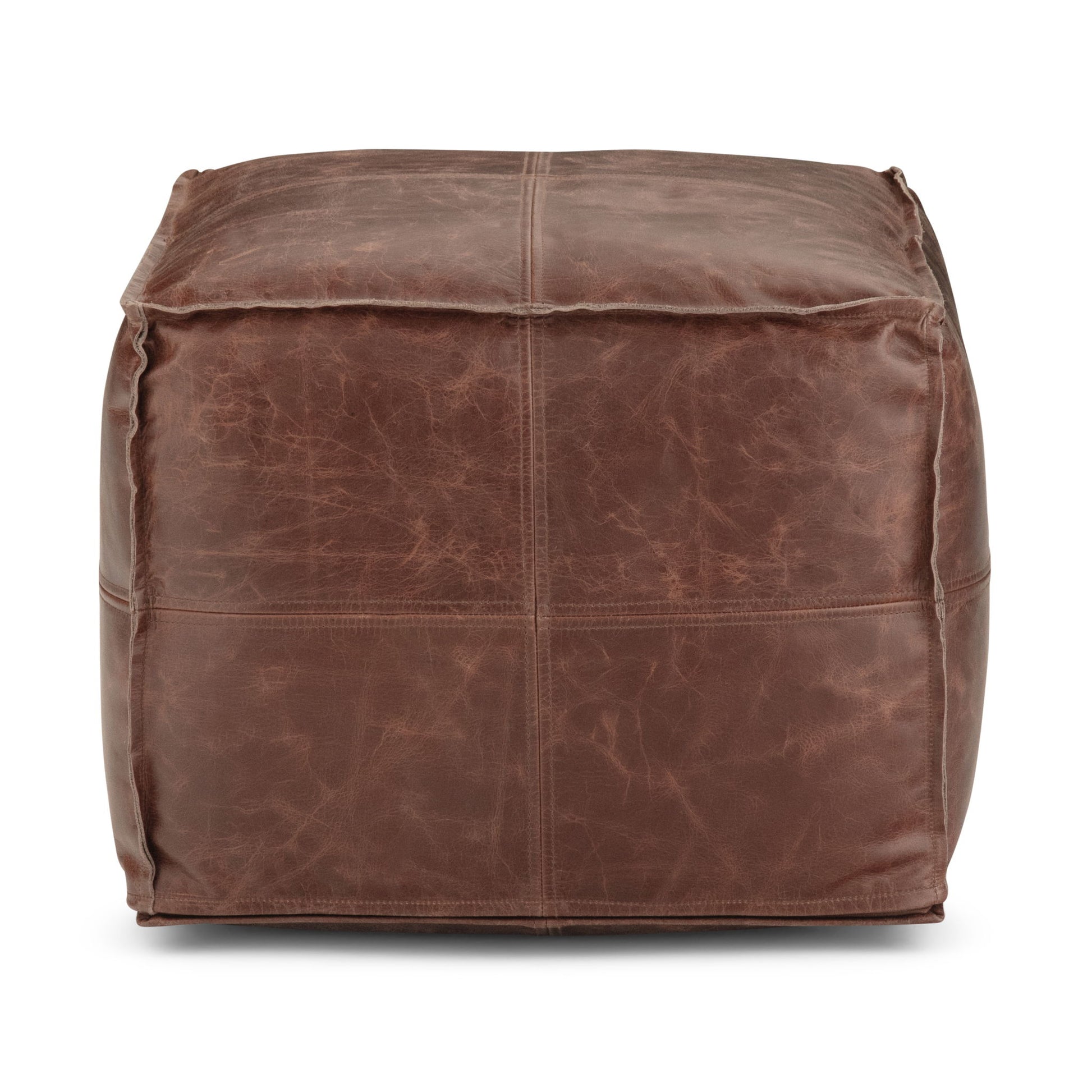 Sheffield - Handcrafted Square Pouf