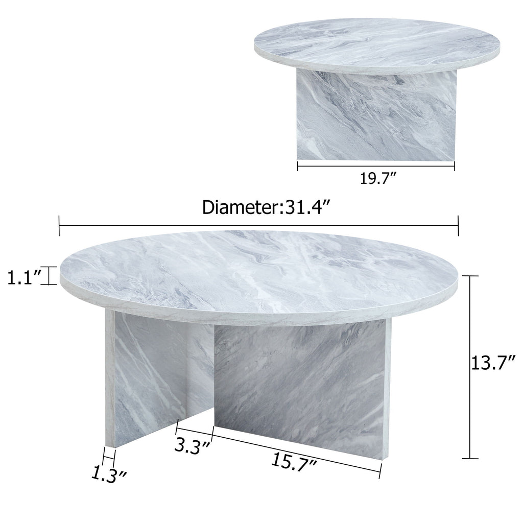 Versatile Round Coffee Table For Various Interior Styles