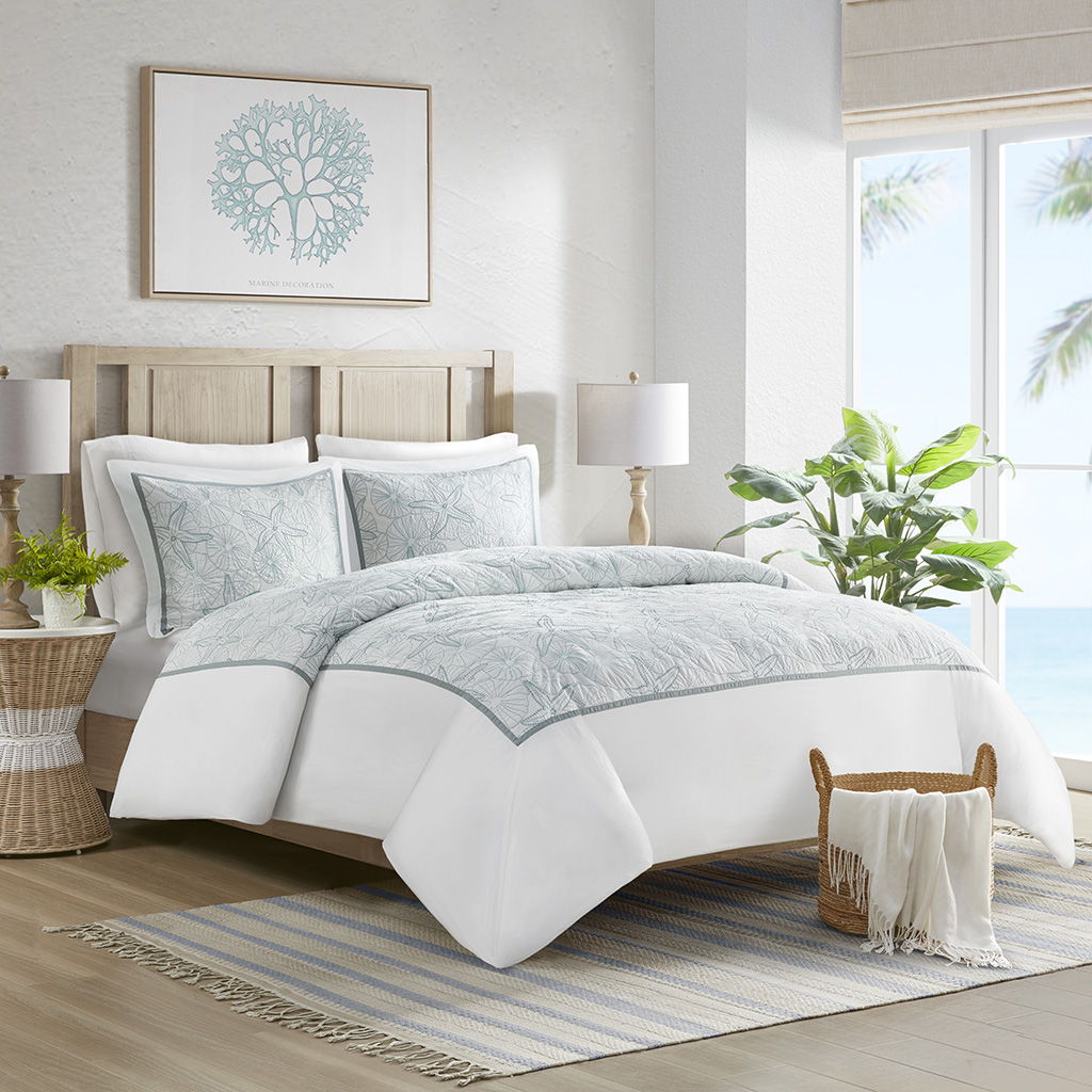 Maya Bay - King Duvet Cover Mini Set - White