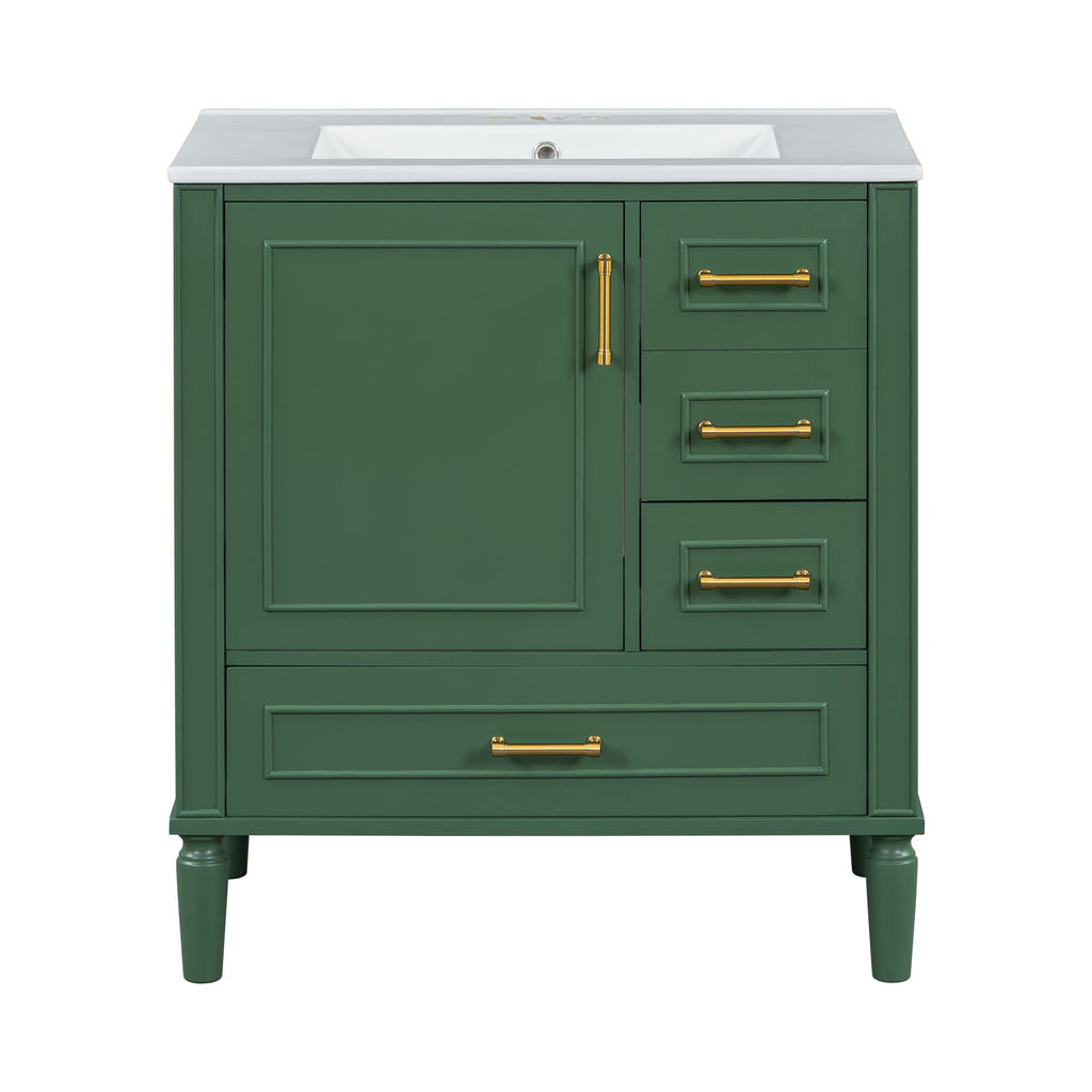 Traditional Bathroom Vanity Set With Soft Close Doors