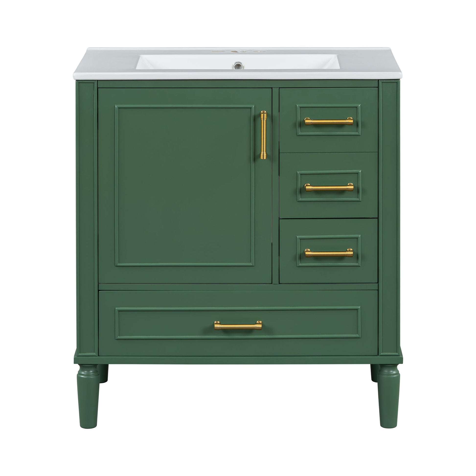 Traditional Bathroom Vanity Set With Soft Close Doors