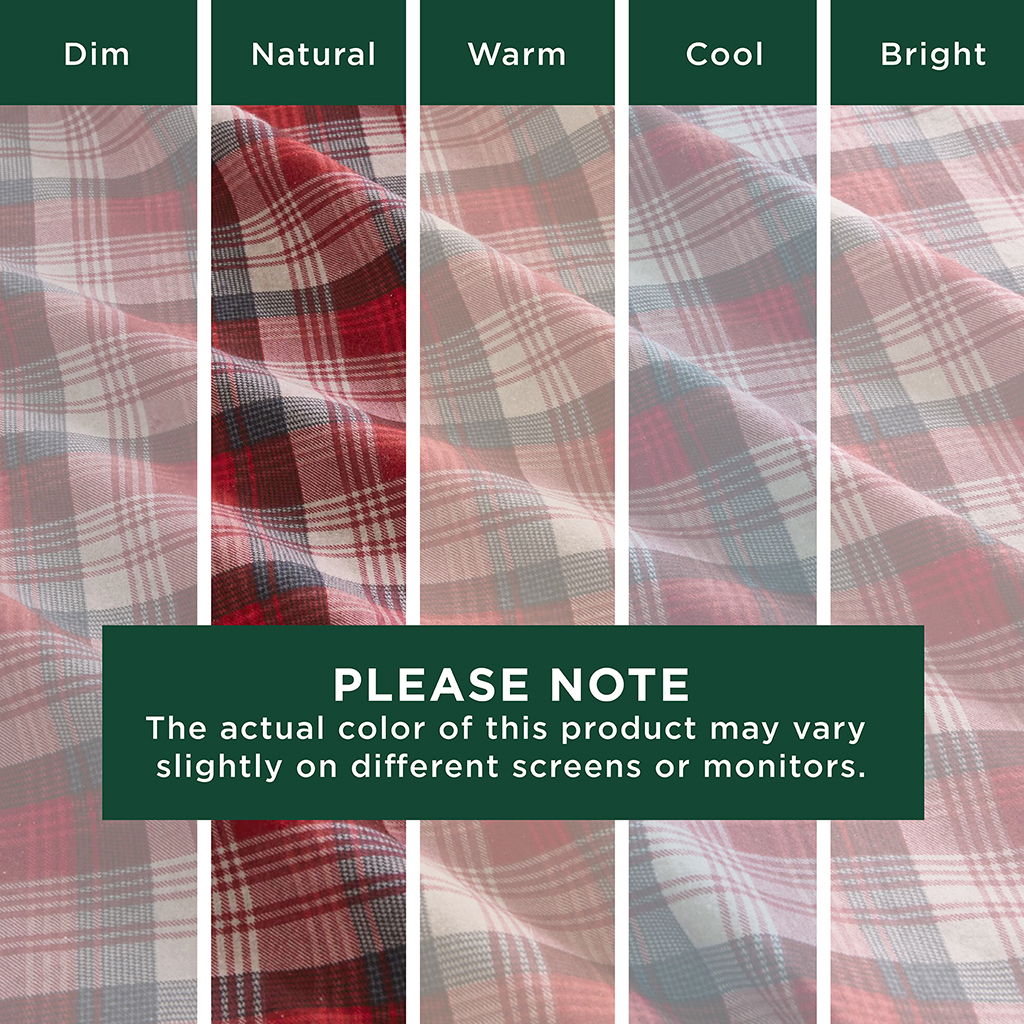Flannel - Queen Sheet Set - Red Plaid