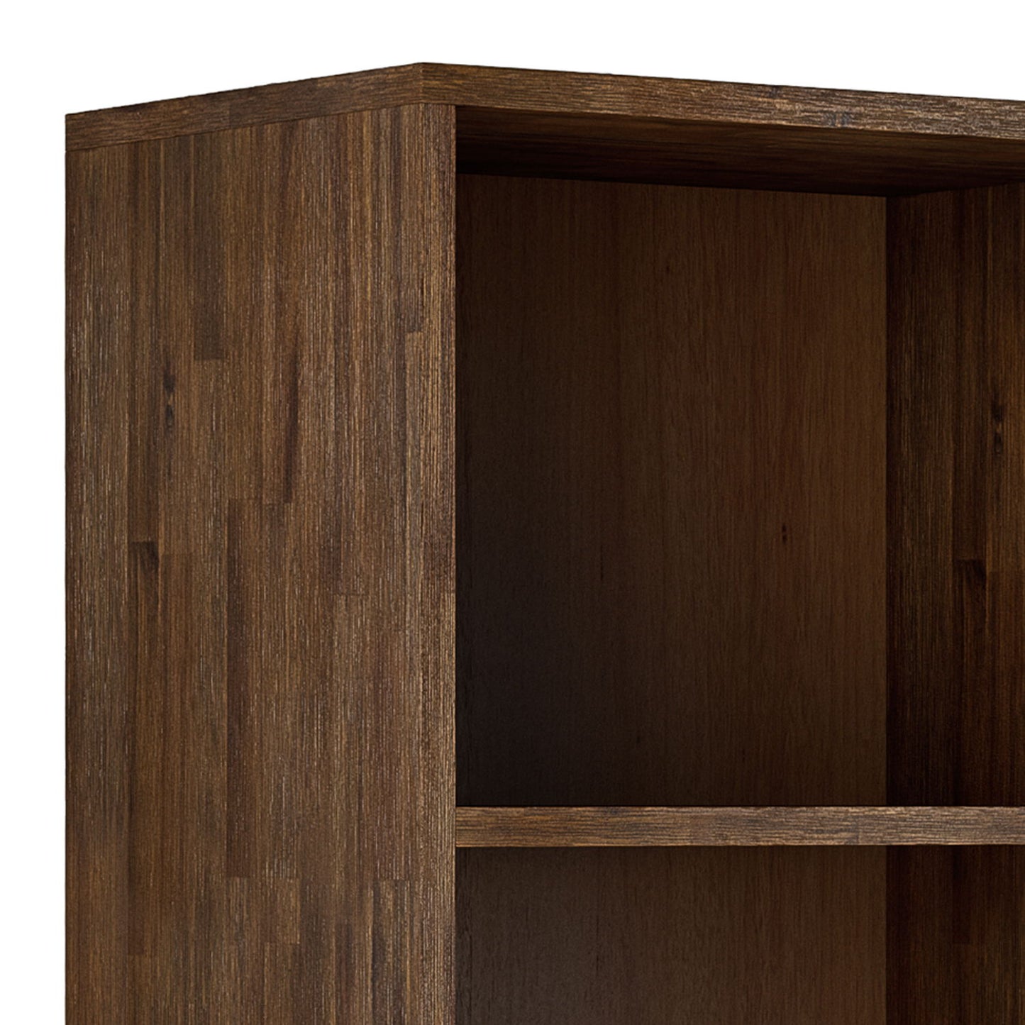 Clarkson - Bookcase with Storage - Rustic Natural Aged Brown