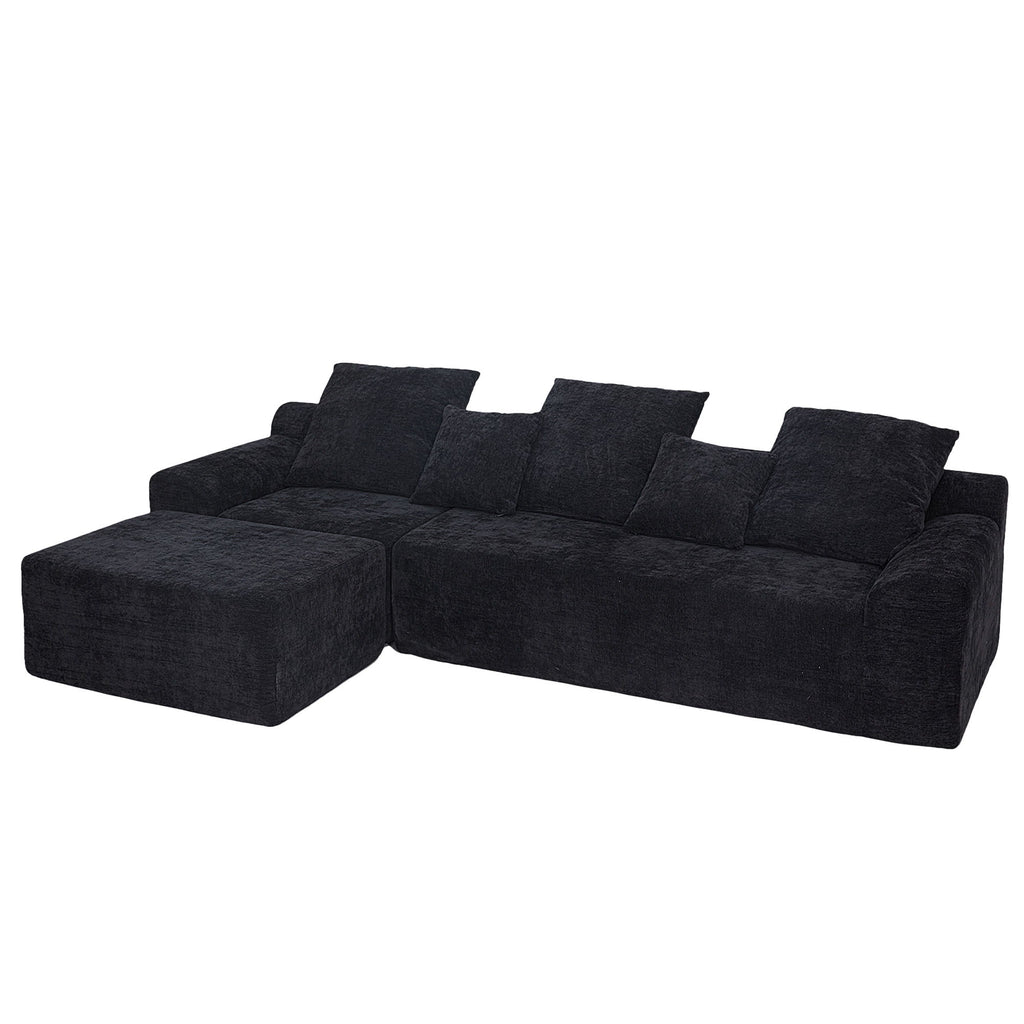 Modern L Shaped Sectional Sofa With Adjustable Configurations