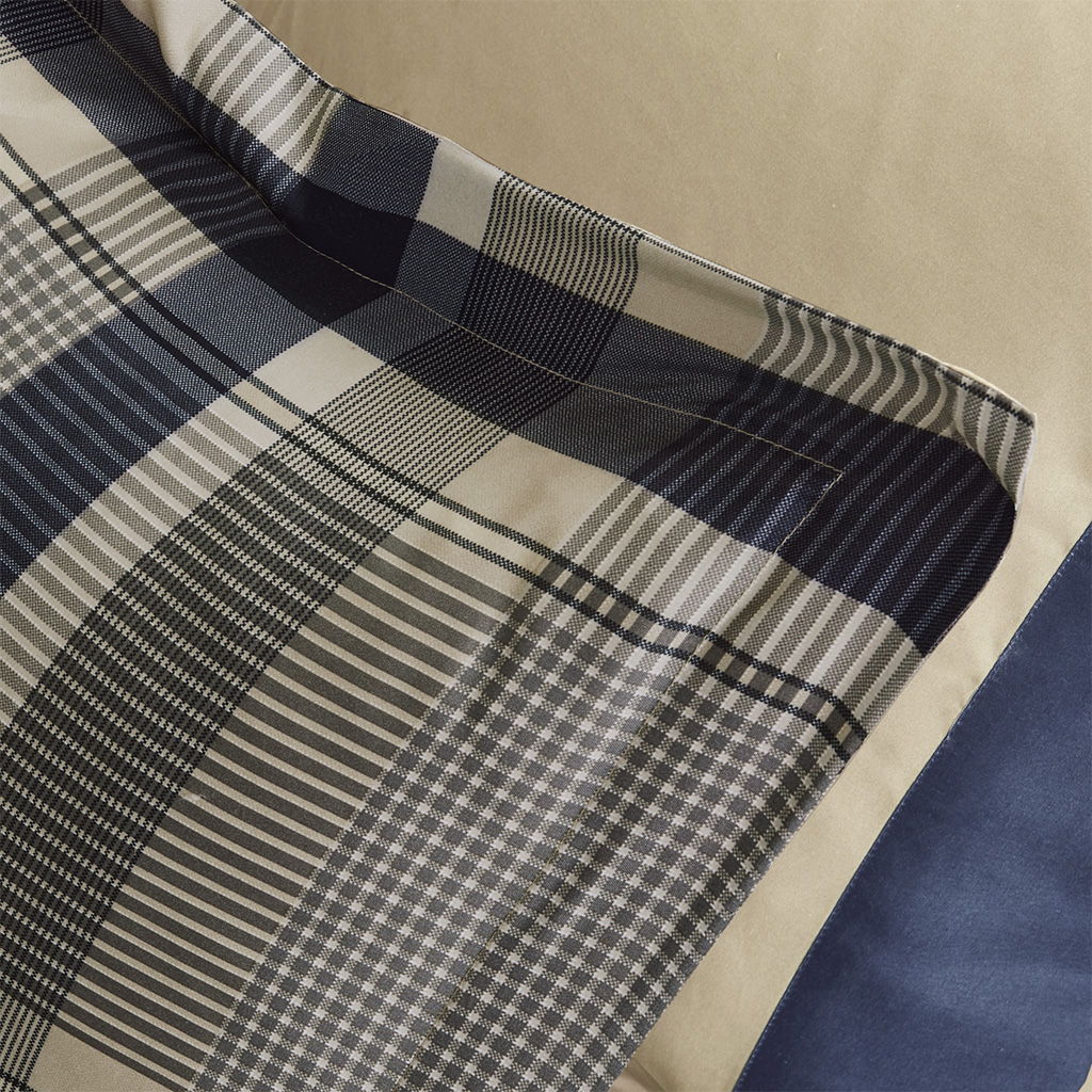 Robbie - Twin Long Comforter And Sheet Set - Navy Multi