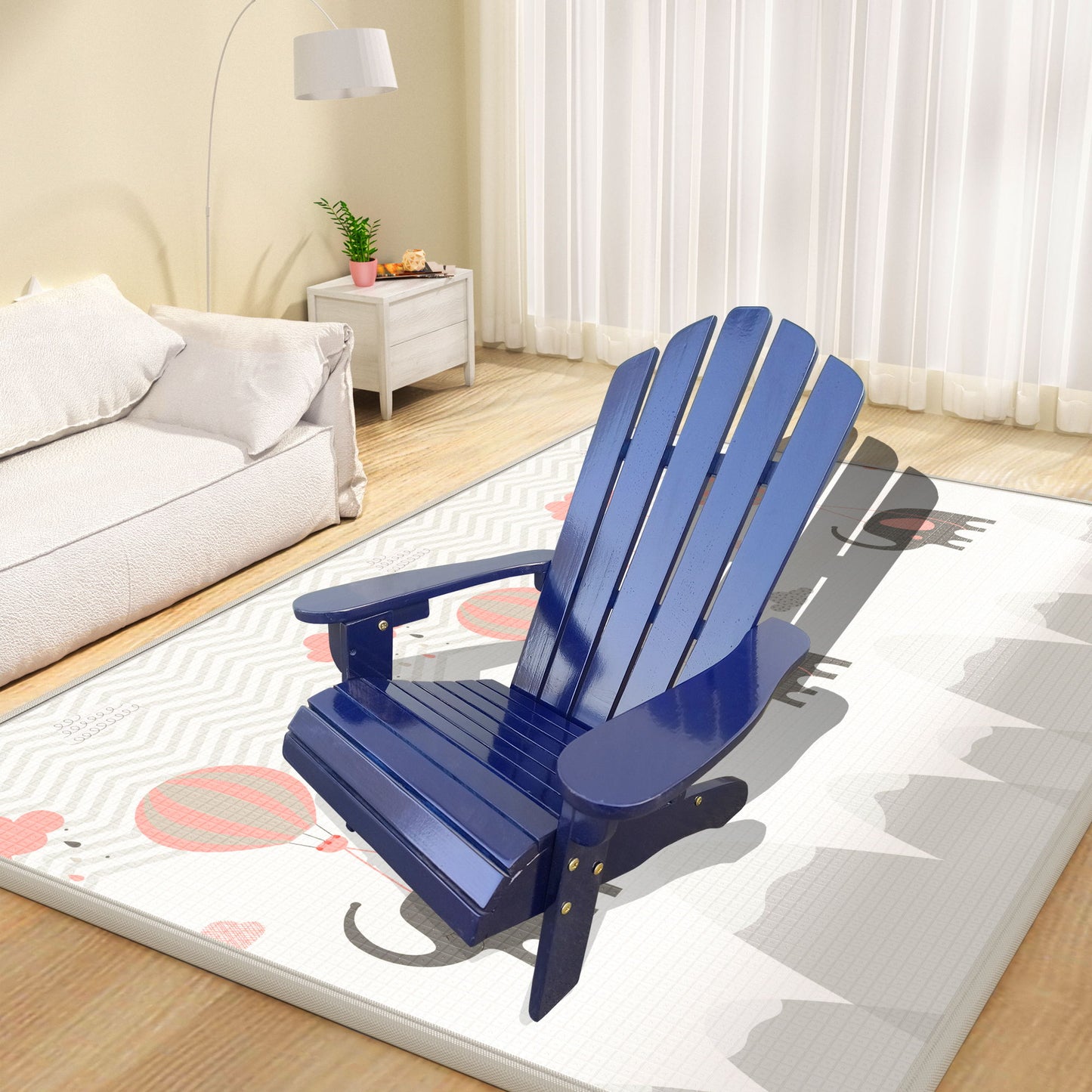 Outdoor Or Indoor Children Adirondack Chair