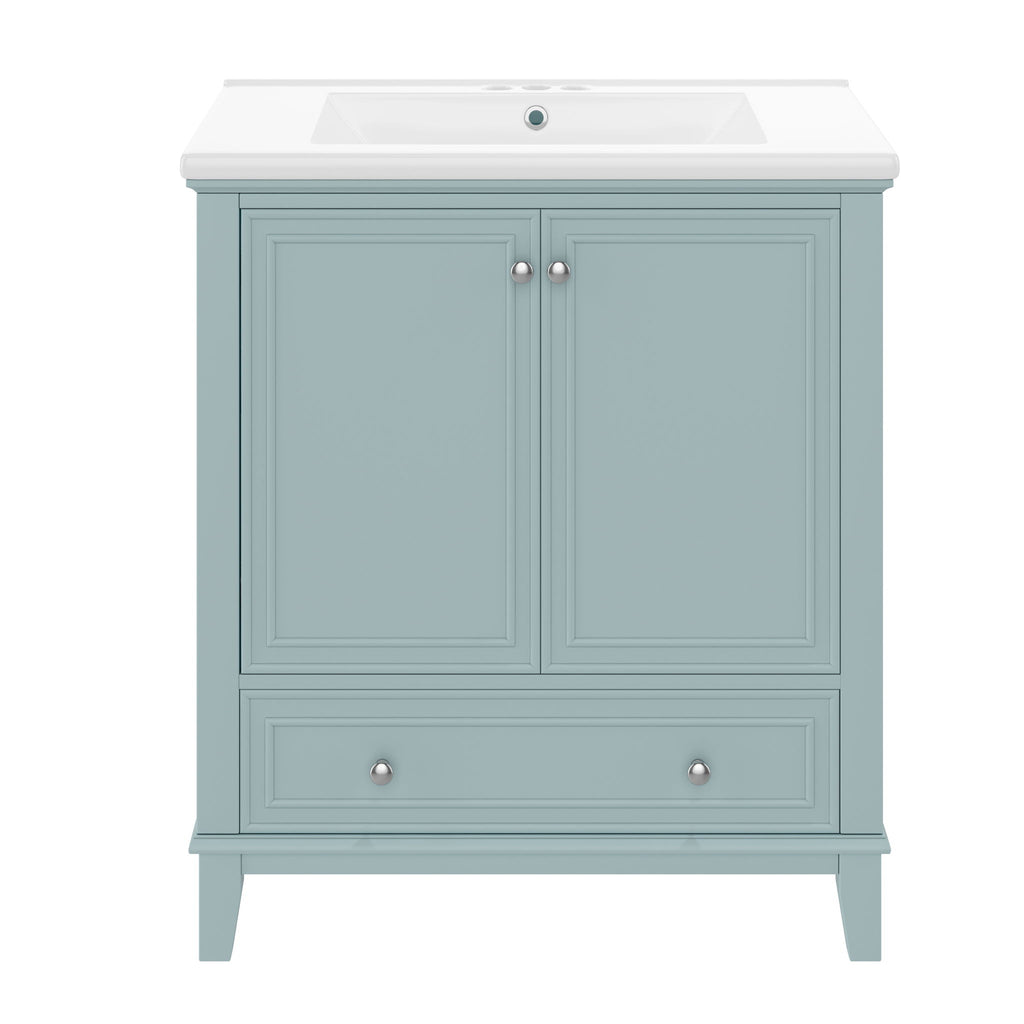 Modern Bathroom Vanity With Sink Combo, Doors And Drawer