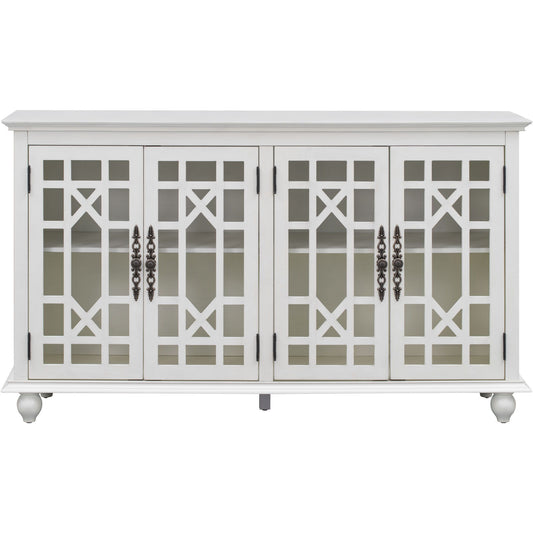 Gewnee - Dining Sideboard Cabinet With Adjustable Height Shelves - White