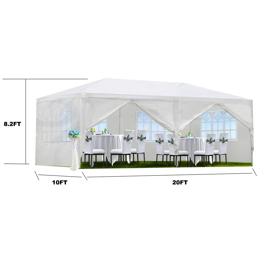 10X20' Outdoor Garden Gazebo Wedding Party Tent Canopy Marquee With Removable Sidewalls