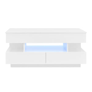 Multi Functional Lift Top Coffee Table With 2 Drawers