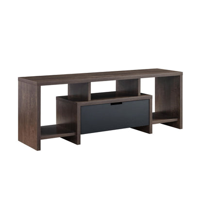 Two-Toned Modern TV Stand With Three Shelves